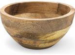 3.08 Ciotola Decorativa Rotonda In Legno Di Mango - Ø 20 Cm