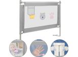 Clanmacy Protezione Letto Bambini Protezione Letto Regolabile In Altezza 180Cm Protezione Anticaduta Letto Per Bambini, Protezione Letto Per Bambini Con Rete Arieggiata, Per Letto Famiglia E Lettino