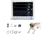 CMS8000VET Monitor Per Pazienti Veterinari Dispositivo Multiparametrico Per Segni Vitali Da 12,1 Pollici Con Stampante Per Cani, Gatti, Pecore, Cavalli, Mucche