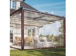 Telone Trasparente Impermeabile Con Occhielli, Telone Da Costruzione, Telo Di Protezione Dalla Pioggia E Dal Vento Per Balcone, Giardino, Serra Per Piante (2Mx3M)