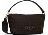 Replay Borsa A Tracolla Borsa A Tracolla Shoulder Bag Brown Cocoa + Black Marrone