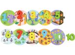 Tooky Toy, Puzzle Numerico In Legno Da 20 Pezzi, Giocattolo Educativo
