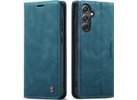 Galaxy S23 Fe Case, Retro Custodia In Finto Cuoio Con Funzione Stand Custodia Protettiva Per Samsung Galaxy S23 Fe Blu