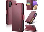 Custodia Galaxy A32 5G, Custodia In Pelle Con Funzione Stand Per Samsung Galaxy A32 5G/M32 5G Rosso