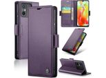Custodia Redmi 12C, Custodia In Pelle Per Carte Da Gioco, Cover Protettiva Con Supporto Per Xiaomi Redmi 12C / Redmi 11A Viola