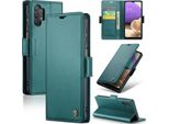 Custodia Galaxy A32 5G, Carta Di Blocco Rfid, Custodia In Pelle Avanzata Con Funzione Stand Per Samsung Galaxy A32 5G/M32 5G Verde