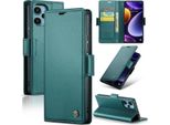 Xiaomi Poco F5 Case, Custodia In Pelle Portafoglio Carta Cover Protettiva Con Stand Per Xiaomi Poco F5 / Redmi Note12 Turbo 5G Verde
