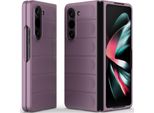 Custodia Per Samsung Galaxy Z Fold 5 Custodia Rigida Pc Opaca Antiurto Antiscivolo Viola