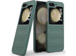 Custodia Per Samsung Galaxy Z Flip 5 Custodia Rigida Pc Opaca Antiurto Antiscivolo Verde