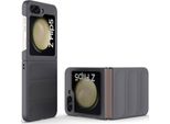 Custodia Per Samsung Galaxy Z Flip 5 Custodia Rigida Pc Opaca Antiurto Antiscivolo Grigio Scuro