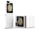 Custodia Per Samsung Galaxy Z Flip 5 Custodia Rigida Pc Opaca Antiurto Antiscivolo Bianco