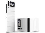 Custodia Per Samsung Galaxy Z Flip 4 5G Custodia Rigida Pc Opaca Antiurto Antiscivolo Bianco