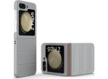 Custodia Per Samsung Galaxy Z Flip 5 Custodia Rigida Pc Opaca Antiurto Antiscivolo Grigio