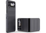 Custodia Per Samsung Galaxy Z Flip 4 5G Custodia Rigida Pc Opaca Antiurto Antiscivolo Grigio Scuro