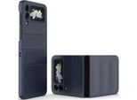 Custodia Per Samsung Galaxy Z Flip 3 5G Custodia Rigida Pc Opaca Antiurto Antiscivolo Blu Scuro