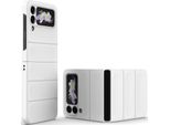 Custodia Per Samsung Galaxy Z Flip 3 5G Custodia Rigida Pc Opaca Antiurto Antiscivolo Bianco