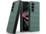Custodia Per Samsung Galaxy Z Fold 5 Custodia Rigida Pc Opaca Antiurto Antiscivolo Verde
