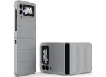 Custodia Per Samsung Galaxy Z Flip 3 5G Custodia Rigida Pc Opaca Antiurto Antiscivolo Grigio