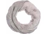 Sciarpa Invernale Da Donna " Sciarpa Ad Anello Reversibile "" Sciarpa Lavorata A Maglia Con Pelliccia "" Sciarpa Da Donna Calda E Soffice Colore: Grigio"
