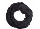 Sciarpa Invernale Da Donna " Sciarpa Ad Anello Reversibile "" Sciarpa In Maglia Con Pelliccia "" Sciarpa Da Donna Calda E Soffice Colore: Antracite"