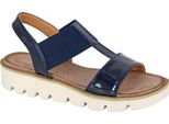 Cipriata - Sandali Con Zeppa Da Donna "Aladina"" DF2322 (36 Eu) (Blu Navy)"