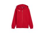 Puma Teamgoal Felpa Con Cappuccio E Zip Integrale Per Bambini - Rosso