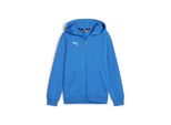 Puma Teamgoal Felpa Con Cappuccio E Zip Integrale Per Bambini - Royal
