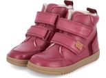 Lurchi Barefoot Bambini Velcro Scarpe / Inverno Stivaletti / Scarpe Da Passeggio Milio Rosso Pelle Liscia Dimensioni: 27