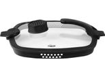 Stoneline® Smell Well Future Coperchio In Vetro Quadrato 24 Cm Con Funzione Smell Well | Nero