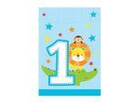 Creative Party - Sacchetti Per Feste Con Animali Dello Zoo Confezione Da 8 SG28330 (Taglia Unica) (Blu)