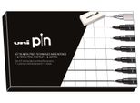 Uni-Ball Cf PIN/6+1PORTE Strumento Di Scrittura Uni-Ball Uni Pin, Confezione Da 8 Pz