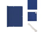 Vidaxl Schermo Privacy Per Balcone Blu 120X600 Cm Tessuto Oxford - Ombrelloni E Tende Da Sole