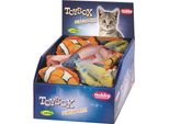 Pesce Peluche Nobby Con Erba Gatta Assortito; Display 24 Pezzi, 14,5 + 16,5 Cm