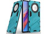 Custodia Per Honor X40 /Honor X9A /Magic5 Lite Custodia Protettiva Ibrida In Pc Tpu Antiurto Con Funzione Stand Blu