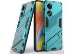 Custodia Per Oppo A58 4G Hybrid Pc Tpu Custodia Protettiva Antiurto Con Funzione Stand Blu