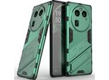 Custodia Per Oppo Find X6 Custodia Protettiva Ibrida In Pc Tpu Antiurto Con Funzione Stand Verde