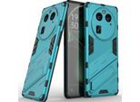 Custodia Per Oppo Find X6 Custodia Protettiva Ibrida In Pc Tpu Antiurto Con Funzione Stand Blu