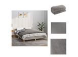 Vidaxl Coperta Appesantita Con Rivestimento Grigio 152X203 Cm 7 Kg Tessuto - Coperte
