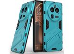 Custodia Per Oppo Find X6 Pro Custodia Protettiva Ibrida In Pc Tpu Antiurto Con Funzione Stand Blu