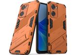 Custodia Per Oppo A57 4G Custodia Protettiva Ibrida In Pc Tpu Antiurto Con Funzione Stand Bianco