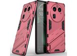 Custodia Armor Per Oppo Find X6, Custodia Protettiva Antiurto Ibrida In Pc Tpu Con Funzione Di Supporto Rosa