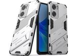 Custodia Per Oppo A57 4G Custodia Protettiva Ibrida In Pc Tpu Antiurto Con Funzione Stand Arancione