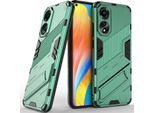 Custodia Per Oppo A78 4G Custodia Protettiva Ibrida In Pc Tpu Antiurto Con Funzione Stand Verde
