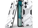 Custodia Armor Per Xiaomi 13T/13T Pro/Redmi K60 Ultra, Custodia Protettiva Ibrida In Pc Tpu Bumper Antiurto Con Funzione Stand Arancione
