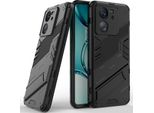 Custodia Armor Per Xiaomi 13T/13T Pro/Redmi K60 Ultra, Custodia Protettiva Ibrida In Pc Tpu Bumper Antiurto Con Funzione Stand Nero