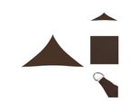 Vidaxl Tenda Da Sole In Tessuto Oxford Triangolare 5X5X6 M Marrone - Ombrelloni E Tende Da Sole