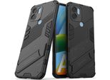 Custodia Per Xiaomi Poco C50/Redmi A1+/Redmi A2+ Custodia Protettiva Ibrida In Pc Tpu Antiurto Con Funzione Stand Nero