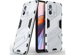 Custodia Per Xiaomi Poco C55 /Redmi 12C Custodia Protettiva Ibrida In Pc Tpu Antiurto Con Funzione Stand Arancione