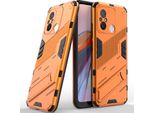 Custodia Per Xiaomi Poco C55 /Redmi 12C Custodia Protettiva Ibrida In Pc Tpu Antiurto Con Funzione Stand Bianco