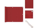 Vidaxl Schermo Privacy Per Balconi Rosso 75X300 Cm Tessuto Oxford - Ombrelloni E Tende Da Sole